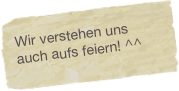 Wir verstehen uns auch aufs feiern! ^^
Für das Licht! Für das Königreich! 
Für das Licht! Für das Königreich!